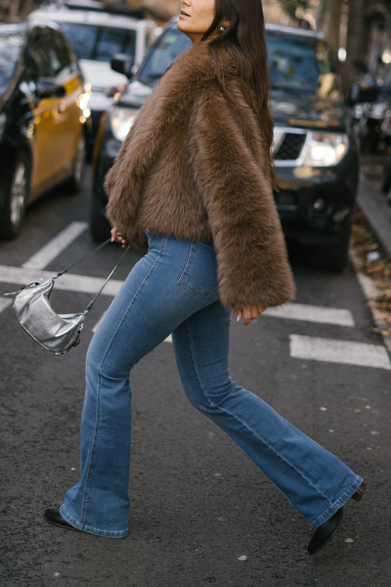 70'S FLARE HIGH RISE - BLUE - Image 4