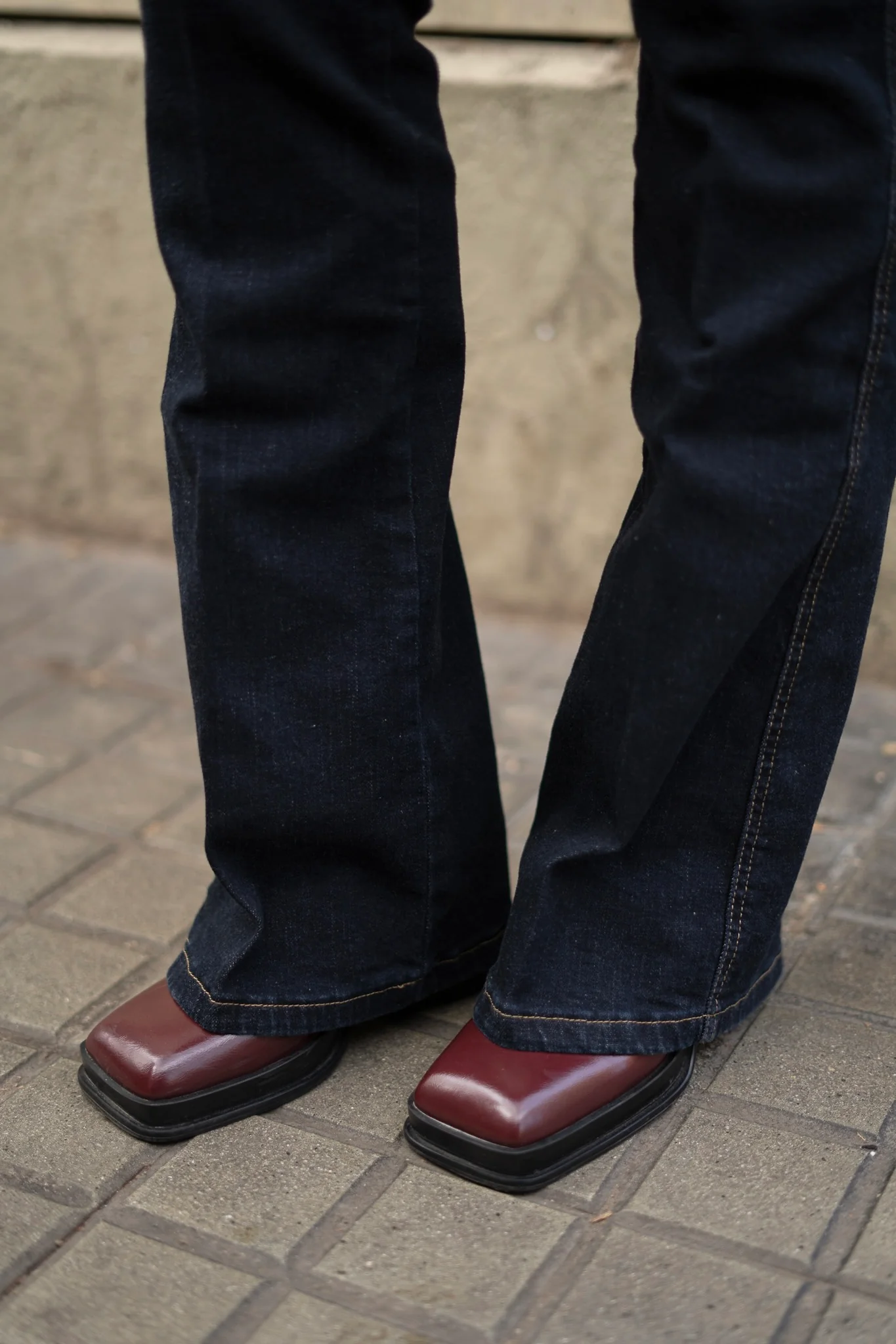 70'S FLARE HIGH RISE - RAW DENIM - Image 4