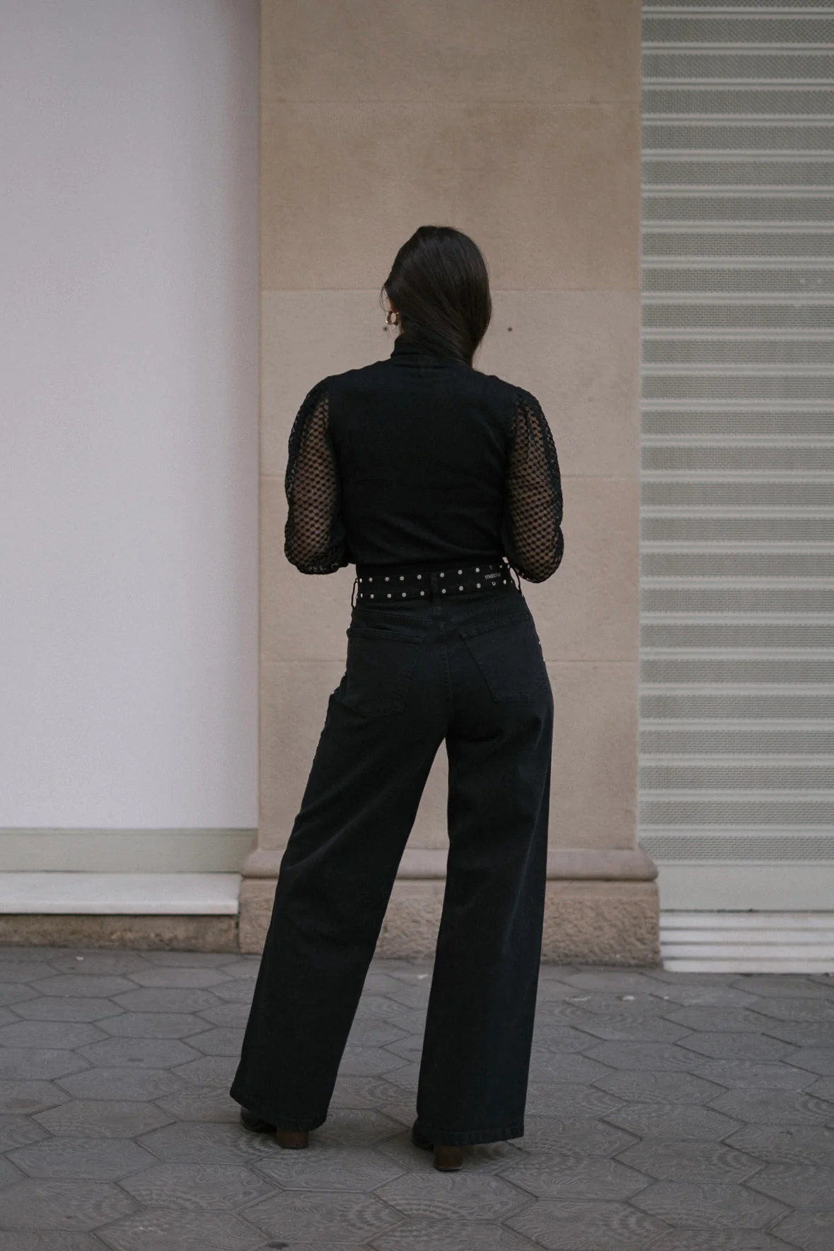 BAGGY TACHAS PLATEADAS - BLACK - Image 7