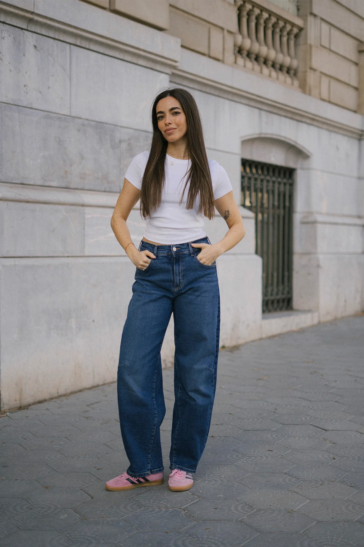 BARREL HIGH RISE FULL LENGTH - DARK BLUE - Image 3