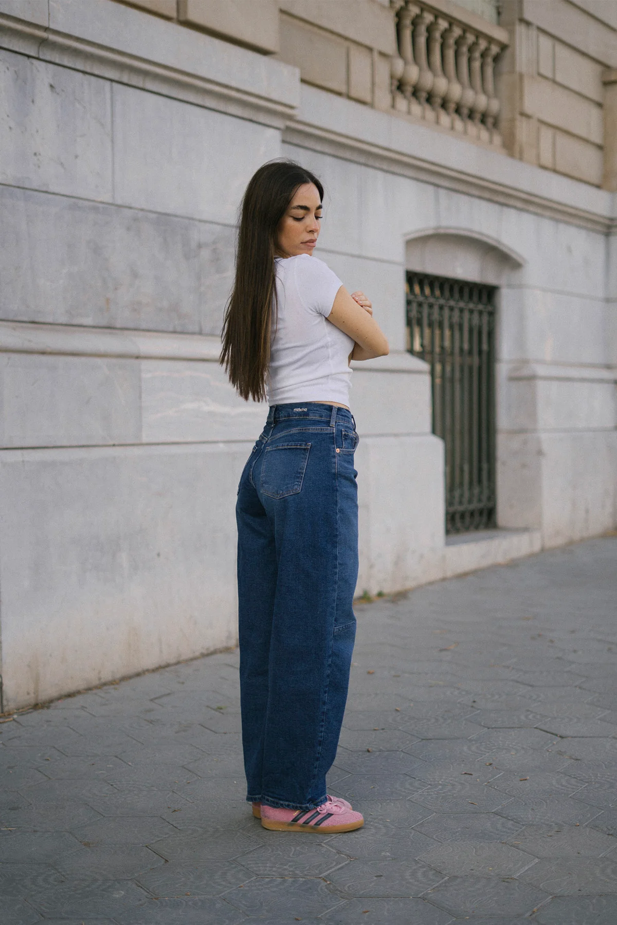 BARREL HIGH RISE FULL LENGTH - DARK BLUE - Image 4