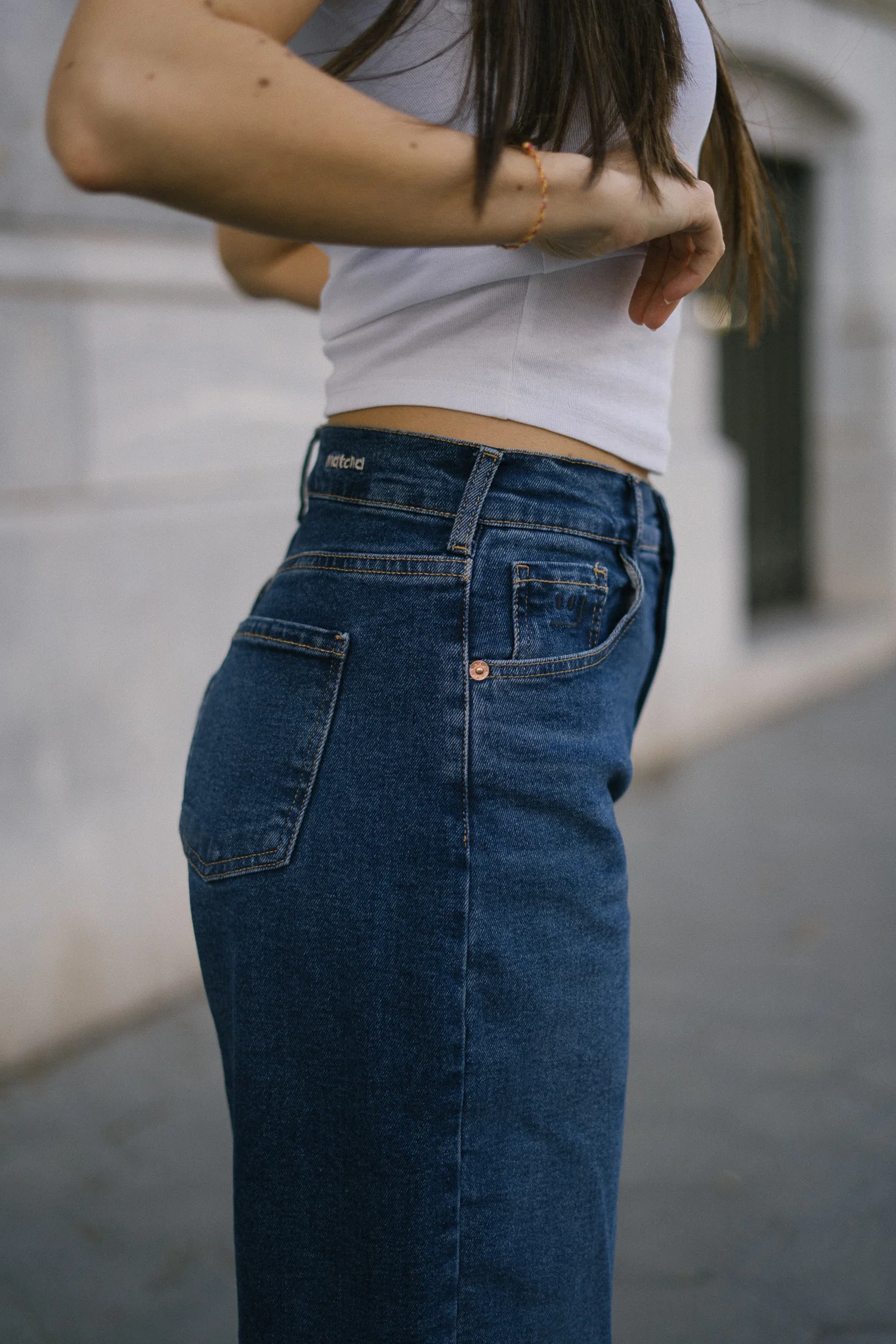 BARREL HIGH RISE FULL LENGTH - DARK BLUE - Image 5