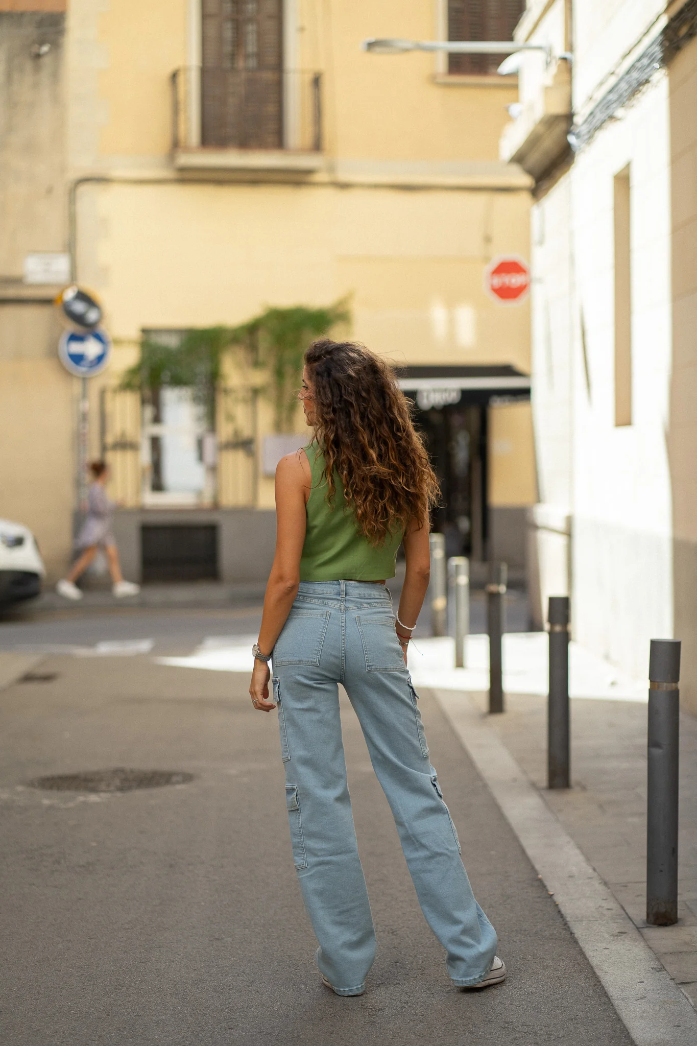 CARGO TALL HIGH RISE - LIGHT BLUE - Image 7