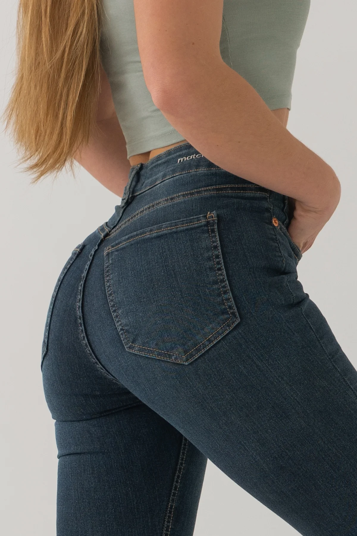 SKINNY HIGH RISE - DARK BLUE - Image 3