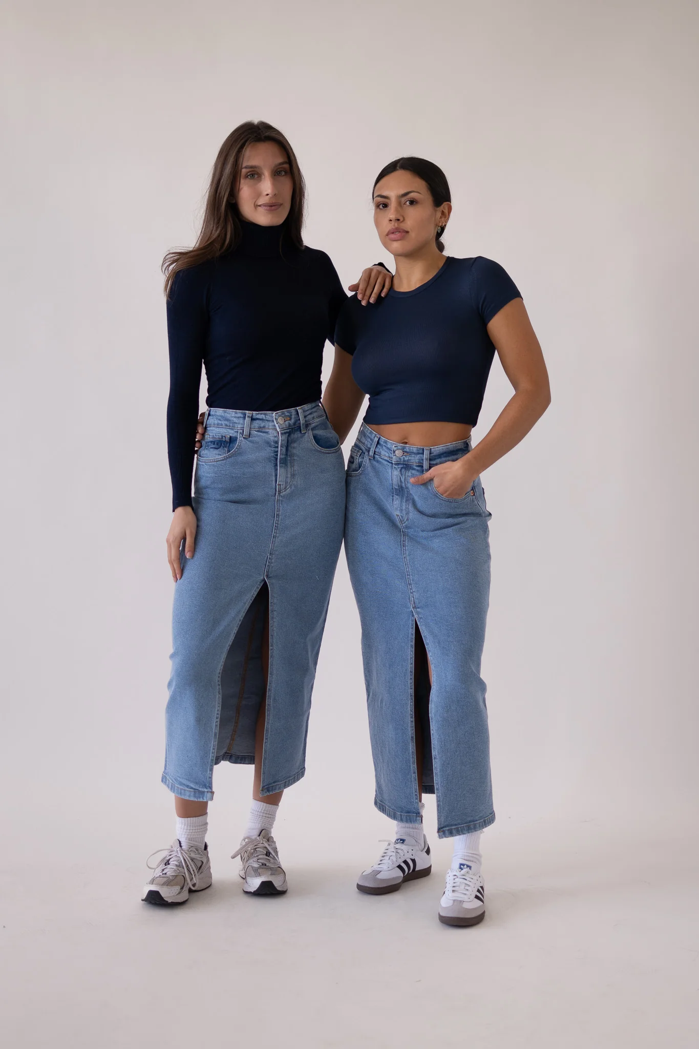 LONG SKIRT - LIGHT BLUE - Image 3