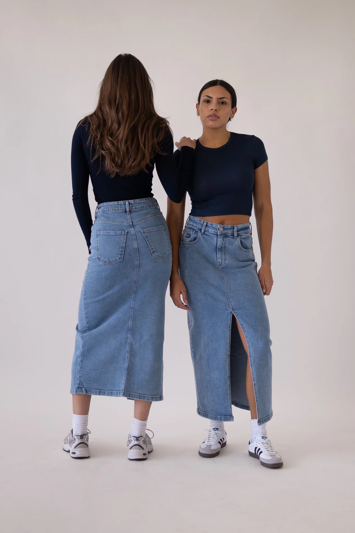 LONG SKIRT - LIGHT BLUE - Image 5