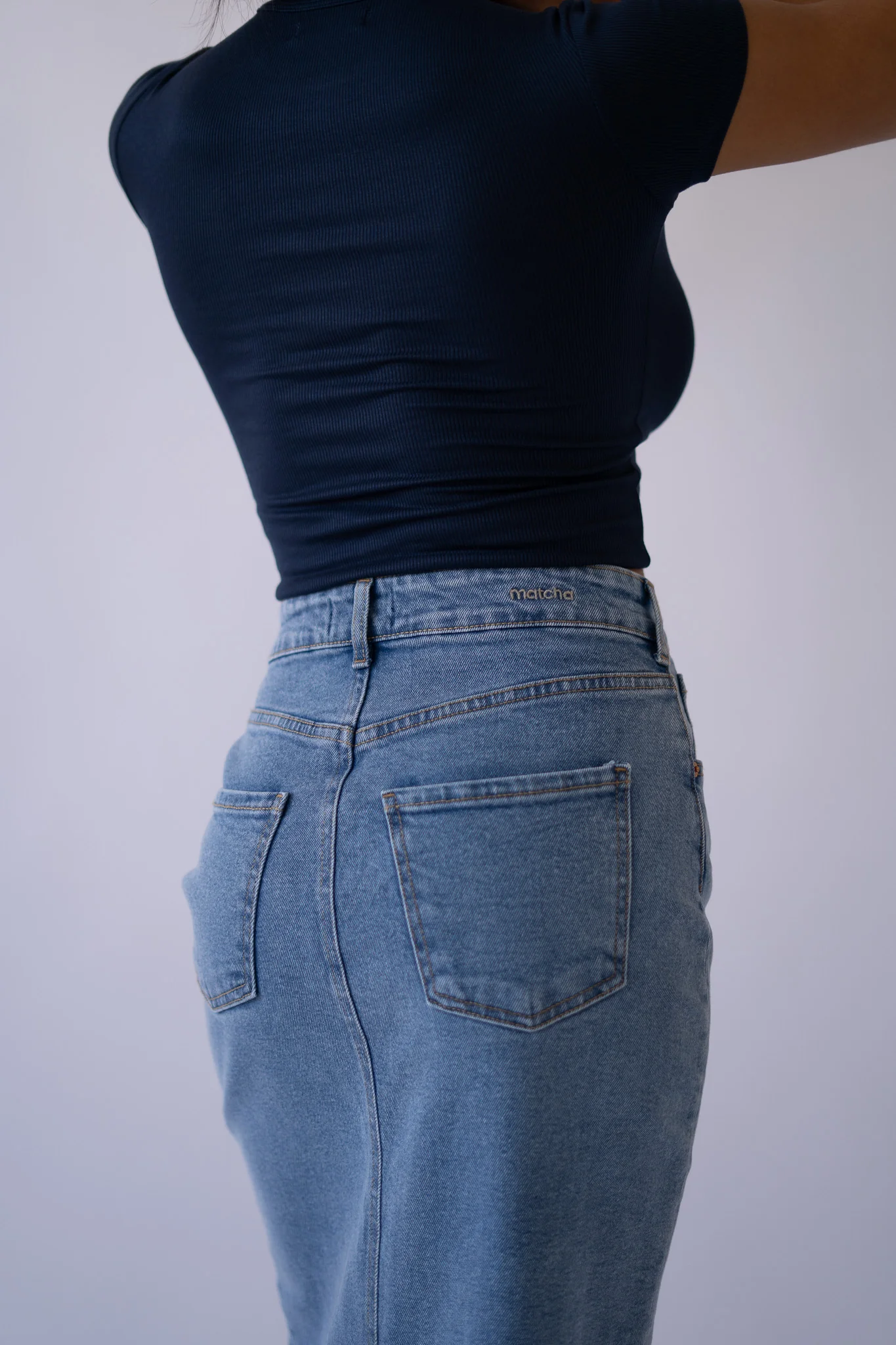 LONG SKIRT - LIGHT BLUE - Image 6