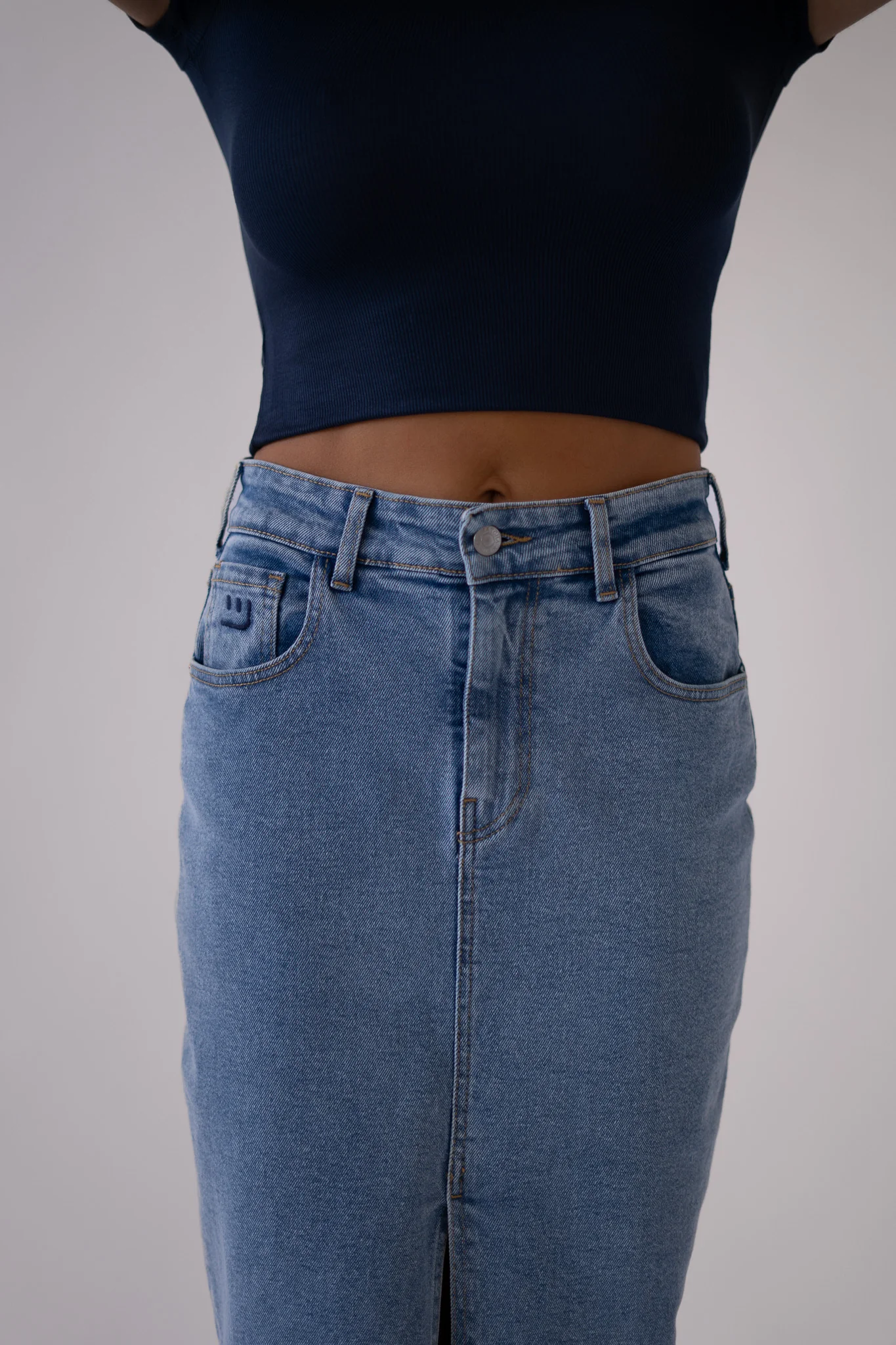 LONG SKIRT - LIGHT BLUE - Image 7