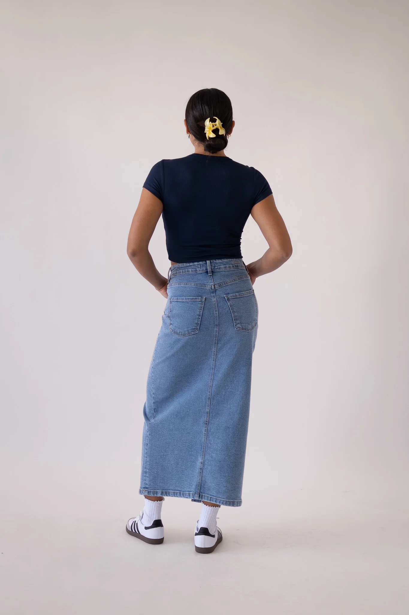 LONG SKIRT - LIGHT BLUE - Image 8