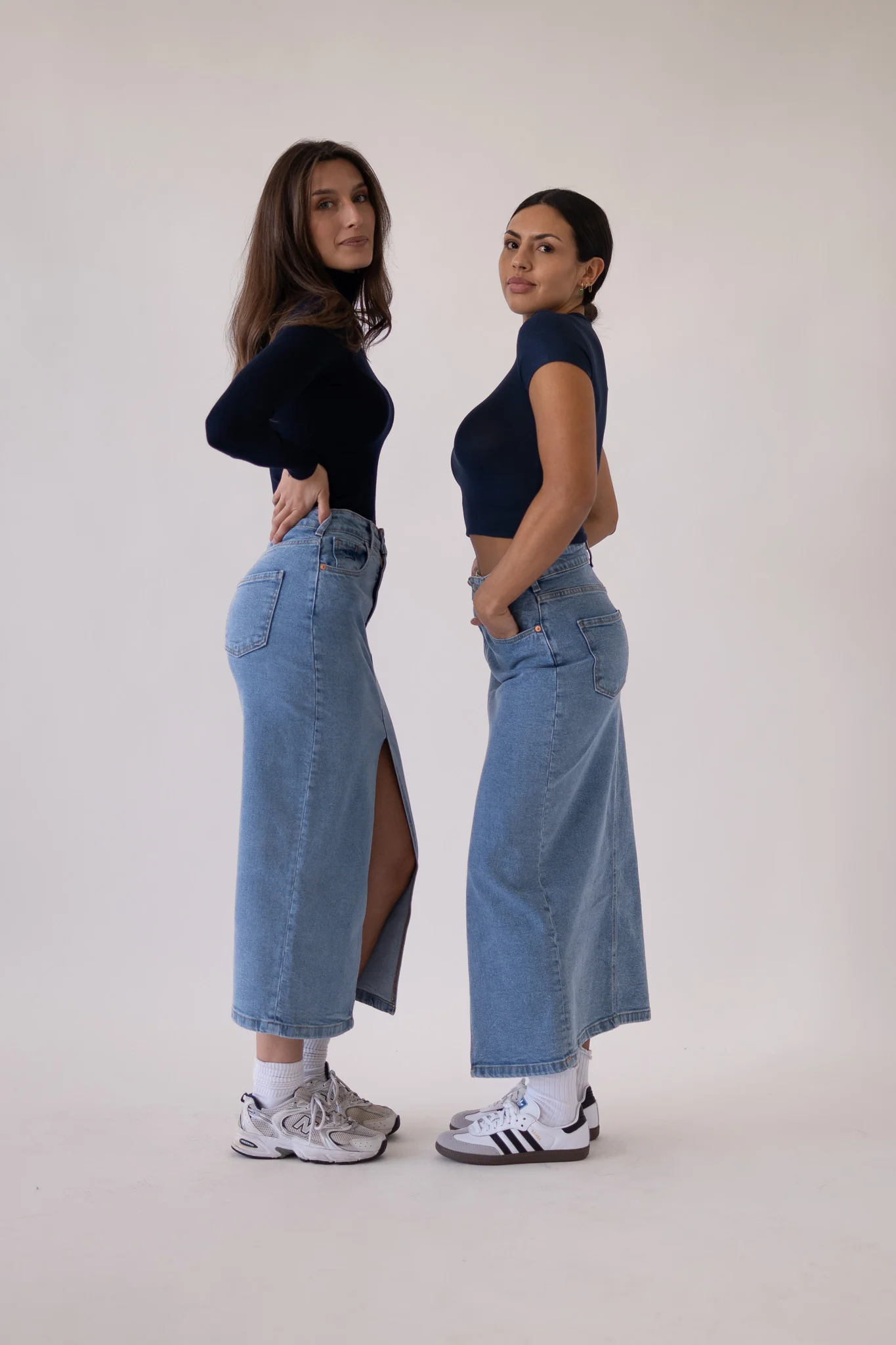 LONG SKIRT - LIGHT BLUE - Image 9