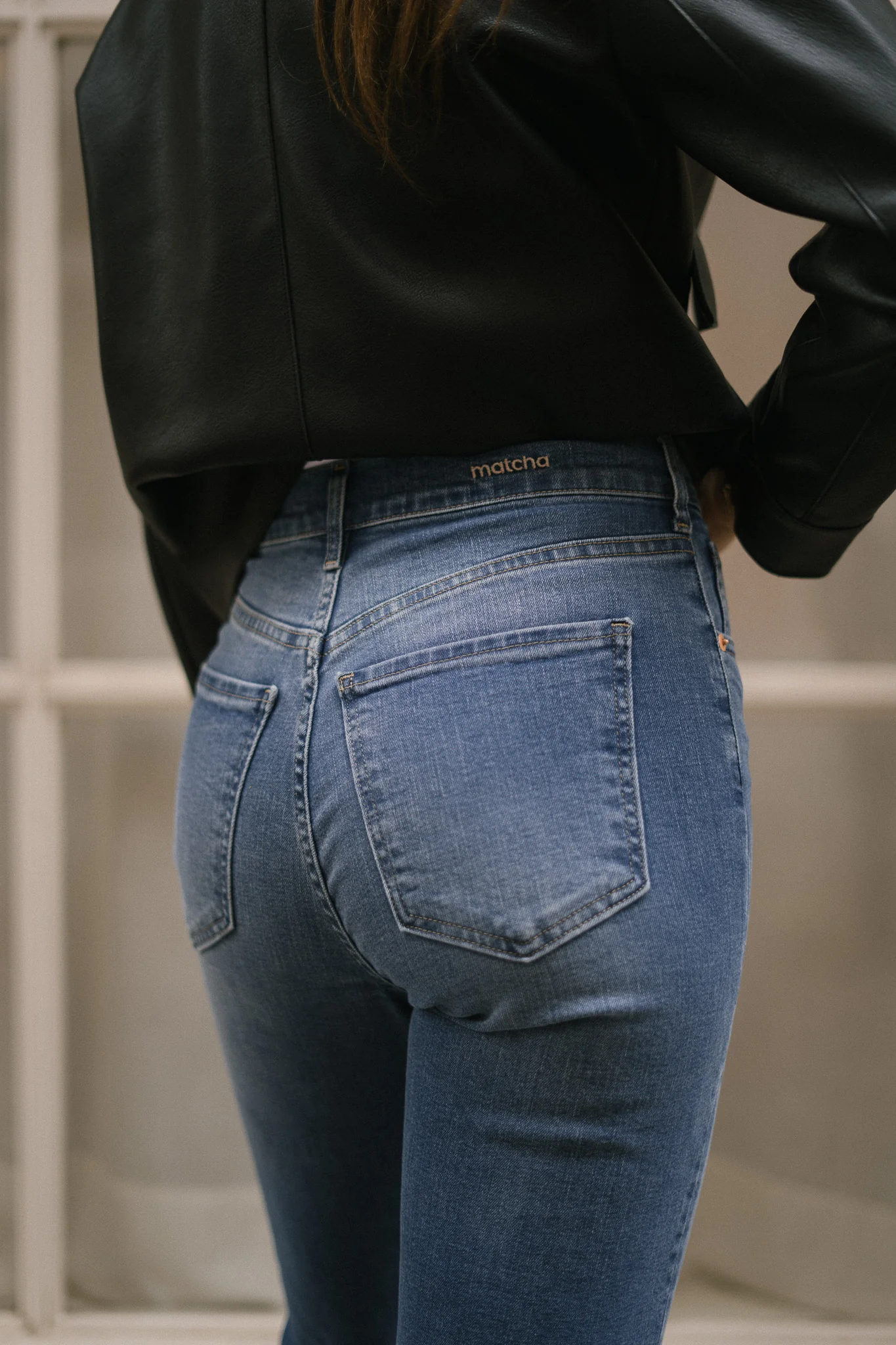 MOM HIGH RISE FULL LENGTH - BLUE - Image 5