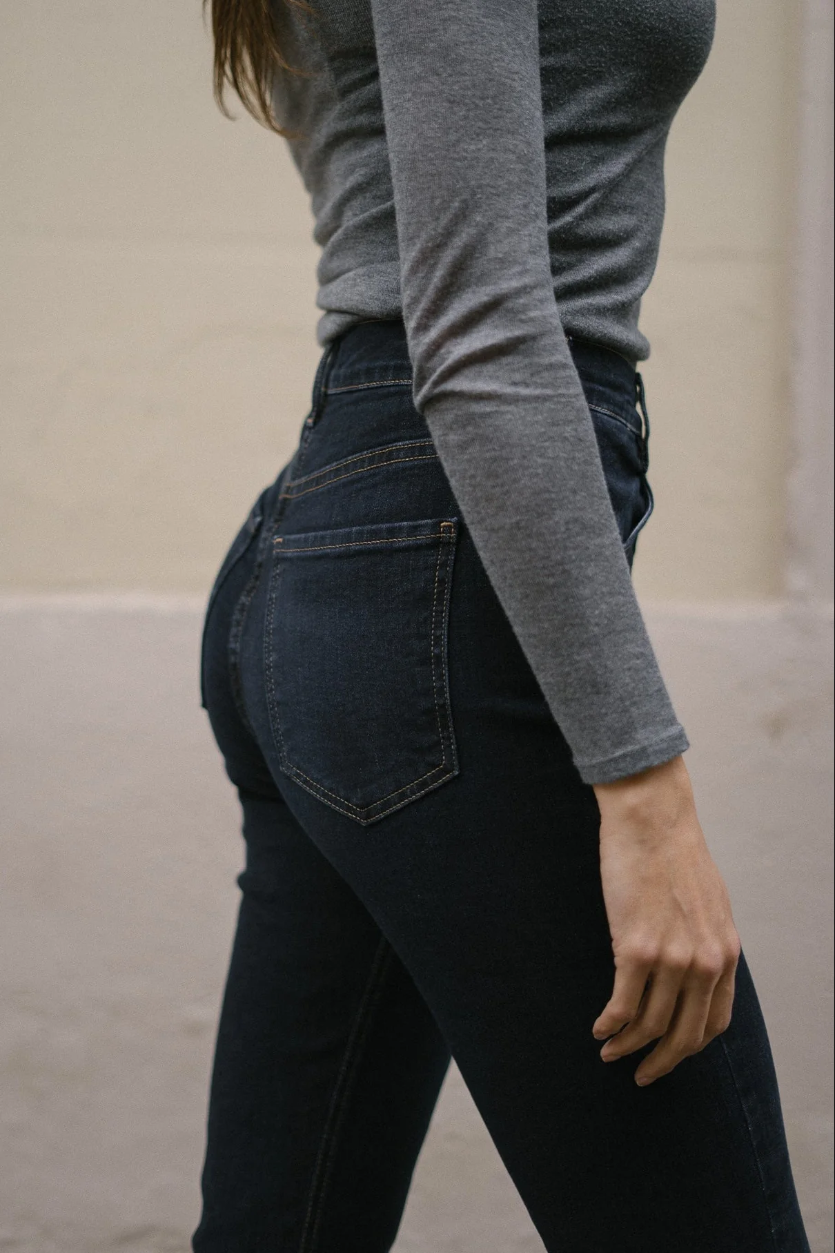 MOM HIGH RISE FULL LENGTH - DARK BLUE - Image 5