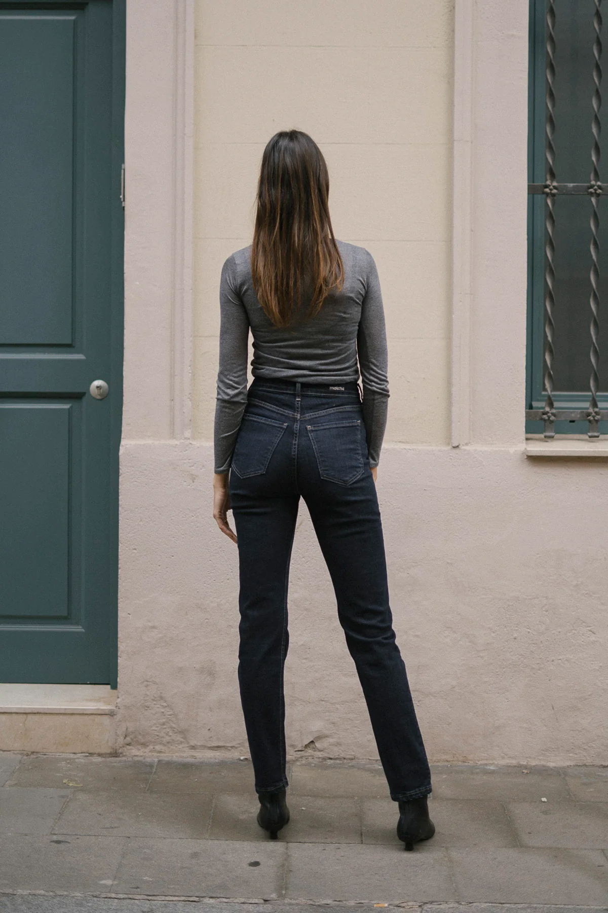 MOM HIGH RISE FULL LENGTH - DARK BLUE - Image 7