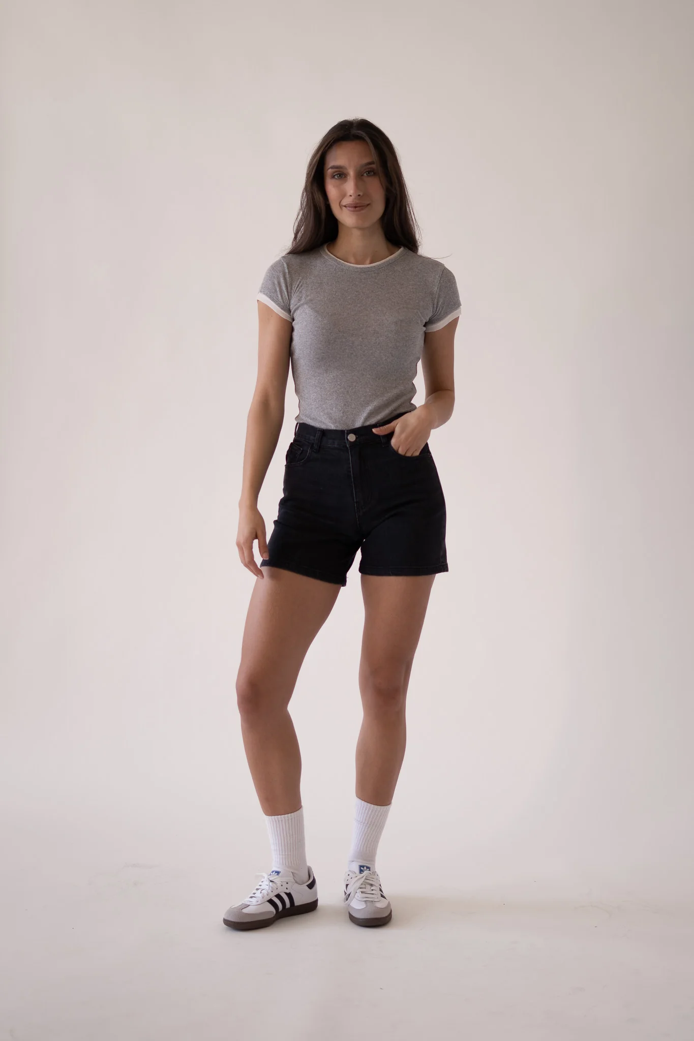 RELAXED SHORTS - GREY - Image 8