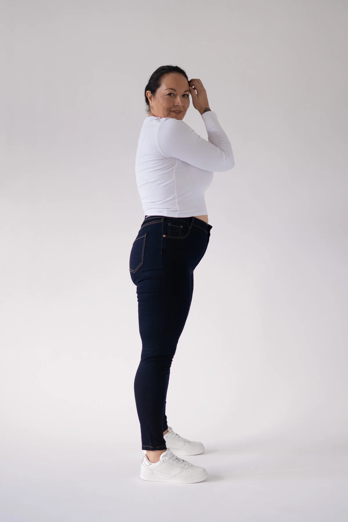 SKINNY HIGH RISE - RAW DENIM - Image 7