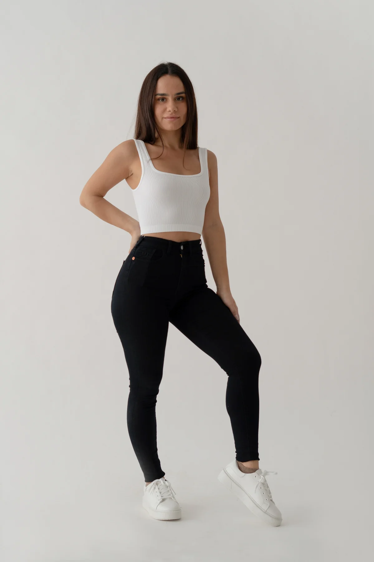 SKINNY HIGH RISE - BLACK - Image 6